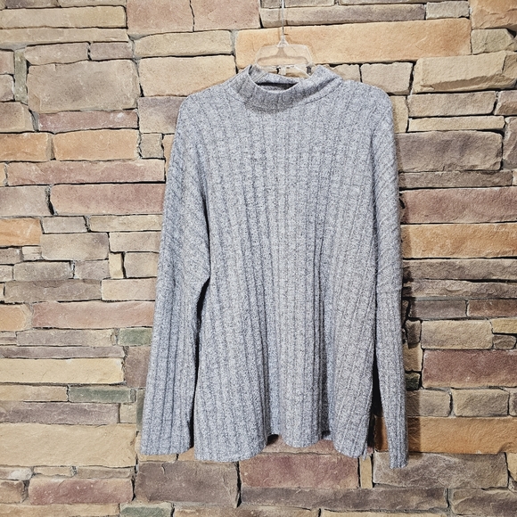 Anthropologie Eri + Ali Fiona Hacci Tunic Ribbed Tunic Sweater Mock Neck Large - Picture 4 of 10